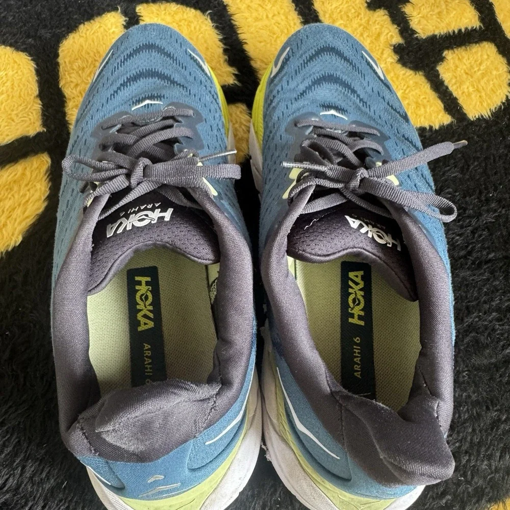 Size 10 - Hoka One One Arahi 6 Mens Graphite Blue Running Comfort